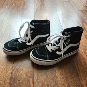 Vans Kids Filmore High-Top Sneakers - Black and White - Size 2